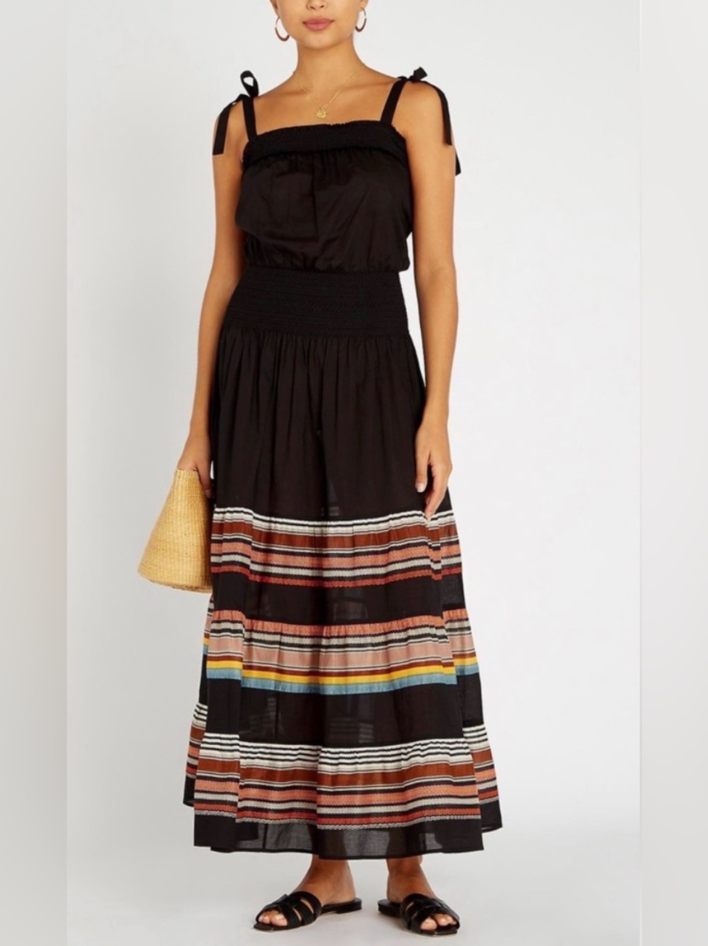 Tory Burch Smocked Sundress, Size M